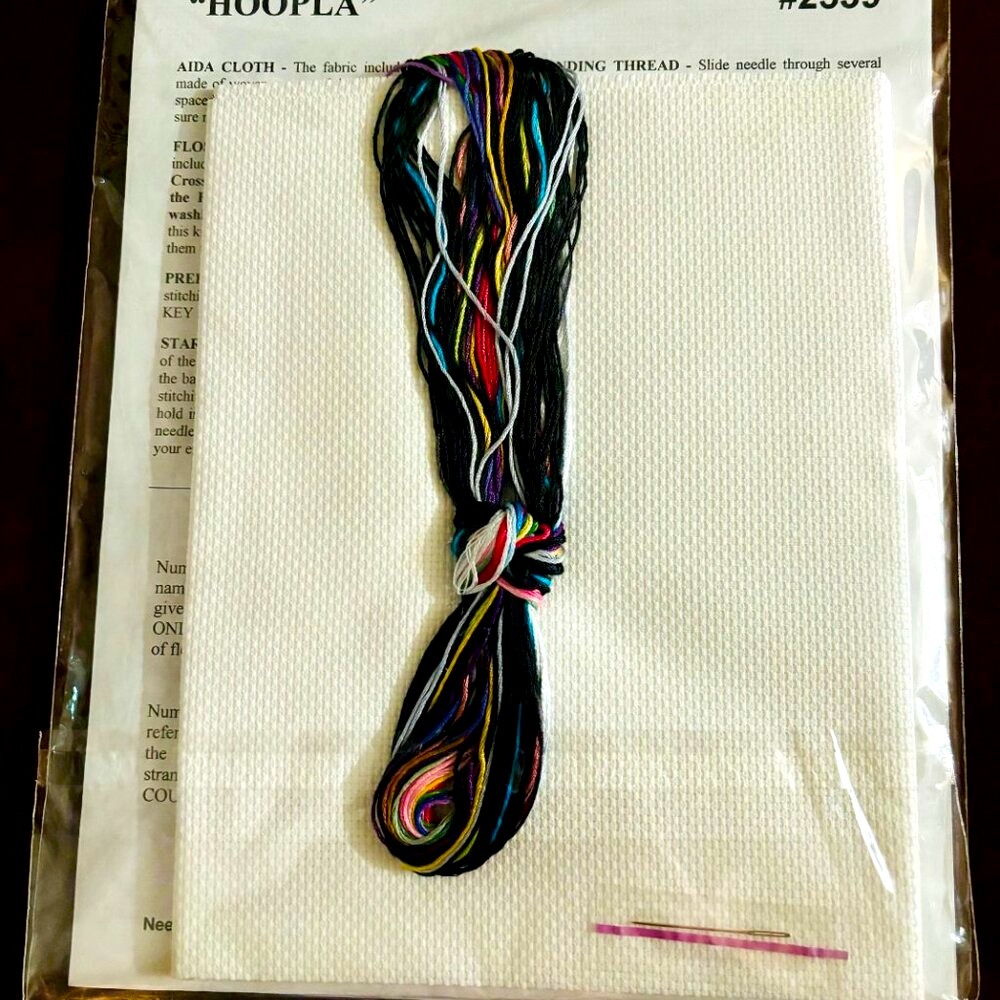 Unopened Counted Cross Stitch Kit - Design Works - "Hoopla" - Picture 2 of 2